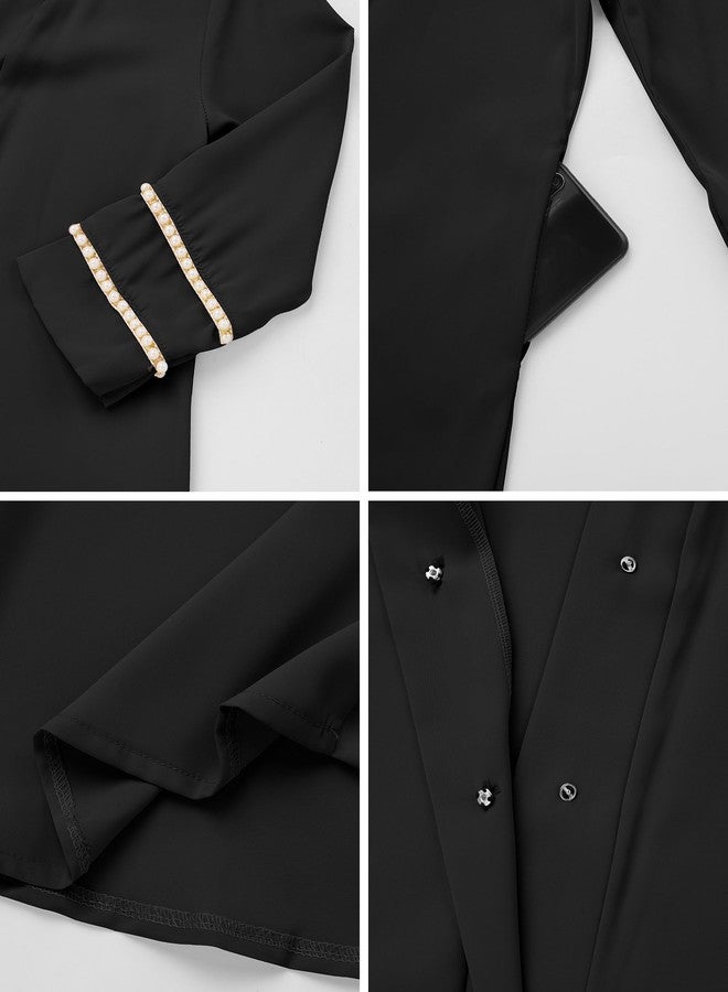 ODIZLI Abaya Dress For Girls Dubai Prayer Abayas with Hijab Eid Ramadan Arabian Full Cover Modest Clothes Maxi Chiffon Muslim Two Piece Open Cardigan Kaftan Robe Arabic Full Cover Dresses Black 9-10 Years - Image 4